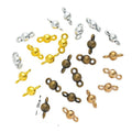 Round Bead Connector in 4 Metal Finishes for Jewelry Making view 1