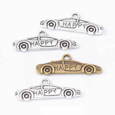 HAPPY Car metal design group view on a light background