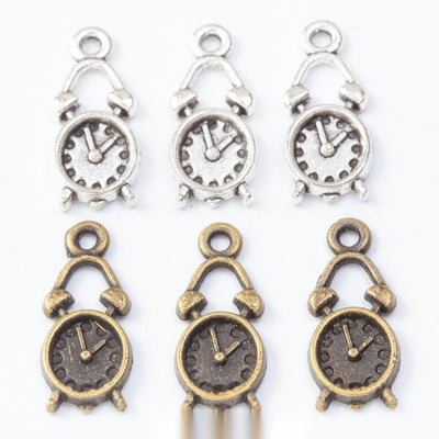 Alarm Clock metal component, front grouping showing the available finishes.