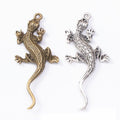 Long-Tail Lizard Metal Charm Pendant For Jewelry Making view 1