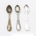 Ornate Teaspoon Metal Charms in 3 Pictured Finishes view 1