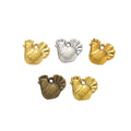 Chinese Zodiac Rooster Metal Charms in 4 Pictured Finishes view 1
