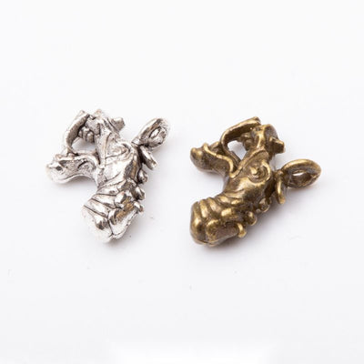 Group view of dragon head styles on a white background