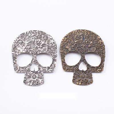Skull Charm finish comparison on a white background