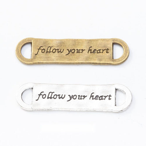 Follow Your Heart Bar Connector metal piece shown in product image 1