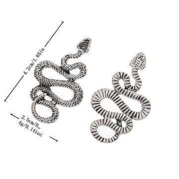 Coiled Snake Metal Charm In 1 Finish Option for Jewelry Making