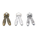 Ballet Slippers Charm In 3 Metal Finishes For Jewelry Making view 1