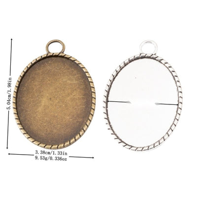 Group view of a large oval recessed tray has a rope-textured rim and top loop