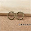 Antique Bronze Round Metal Connector Rings For Jewelry Making view 1