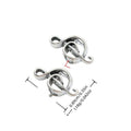 Vintage Style Metal Treble Clef Large Hole Bead in 1 Metal Finish view 1