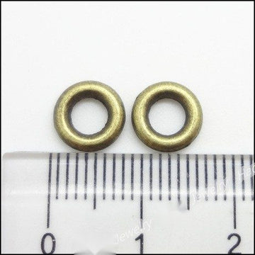 Plain 8 mm Ring Connector in 2 Metal Finishes for Jewelry Making