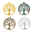 Round Tree Of Life Pendants In Four Vintage Finishes view 1