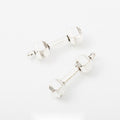 Vintage Barbell Charms in Antique Silver Finish for Jewelry Making view 1