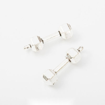 Barbell Charms showing assortment on a white background