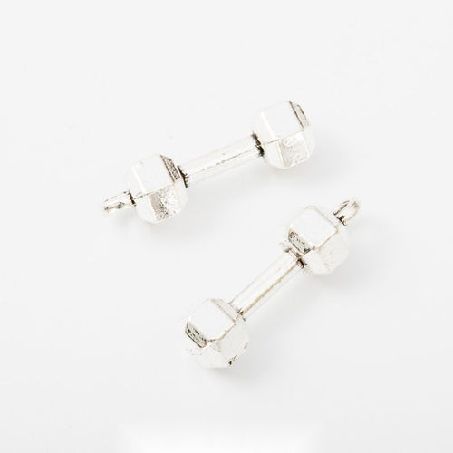 Barbell Charms showing assortment on a white background