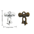 Long-Tail Bow Metal Charm in 2 Pictured Finishes Jewelry view 1