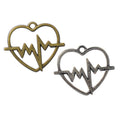 Heartbeat Double-Heart Metal Connectors in 2 Finishes view 1