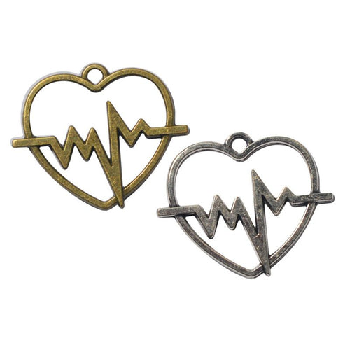 Heartbeat Double-Heart Metal Connectors shown in a grouped front view on a plain background