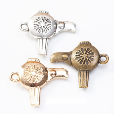 Floral Hair Dryer metal pieces shown in the available finishes.