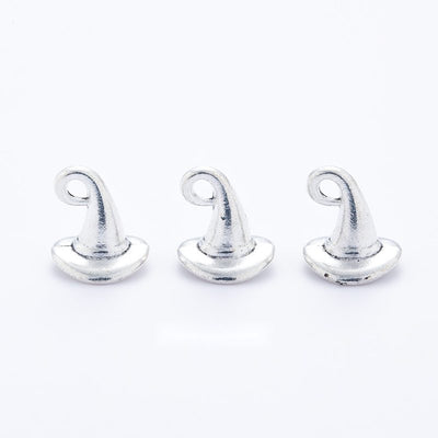 Curved Pointed Hat Charm pictured option assortment on a white background