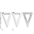 Open Triangle Ruler Metal Charm Pendant in 1 Finish for DIY Jewelry view 1