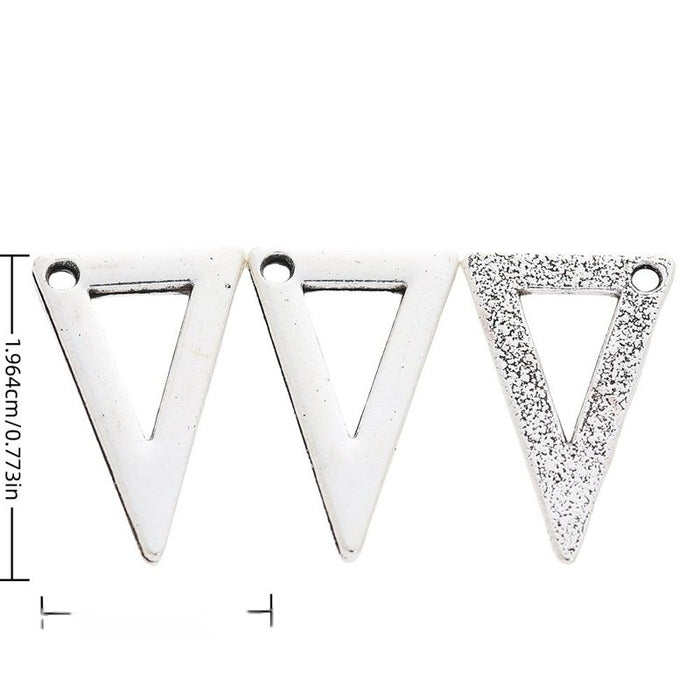 Open Triangle Ruler Metal Charm Pendant in 1 Finish for DIY Jewelry