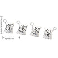 Sweet Candy Bag Metal Charm in Textured Metal for Jewelry Making view 1