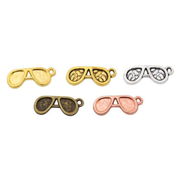 Retro Sunglasses Metal Charms in Five Metallic Finishes