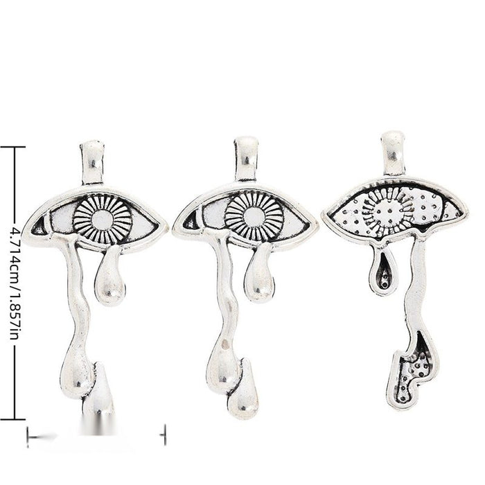 Crying Eye Metal Charm Pendant in 1 Finish for DIY Jewelry