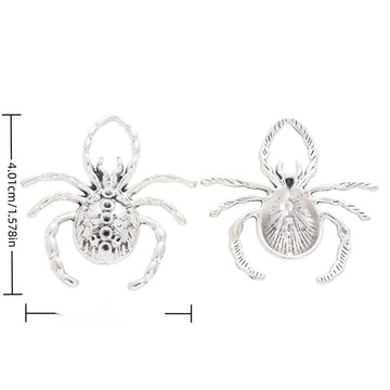 Round Spider Vintage Metal Charm Pendant for Jewelry Making