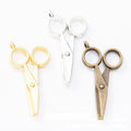 Scissors Metal Charm 3 Finish Options Craft Supply view 1