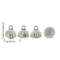 Lotus Seed Pod Vintage Metal Charm Pendant for Jewelry Making view 1