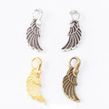 Lobster Clasp Wing Dangle Charms in Three Finishes view 1