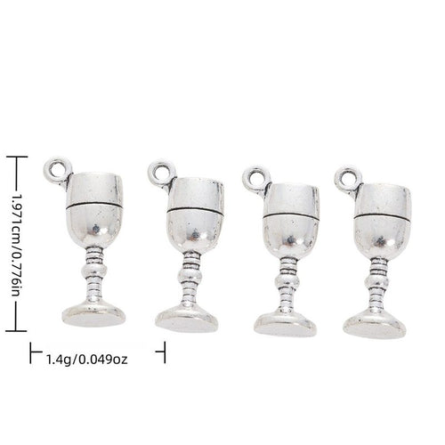 Wine Glass Charm shown on a white background