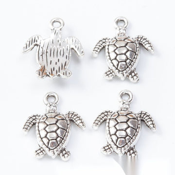 Openwork Sea Turtle Charm in 1 Finish for Jewelry Making