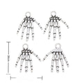 Skeleton Hand Pair Vintage Metal Charm Pendant for Jewelry Making view 1