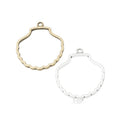 Vintage Scallop Shell Open Bezels in Multiple Finishes for Jewelry Making view 1