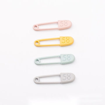 Pastel Number 58 Safety Pin Component For Jewelry Making And Craft Projects