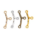 Four Finish Branch Shaped Three Loop Jewelry Connectors view 1