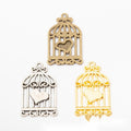 Heart Detail Birdcage Metal Charm Pendant Jewelry Making Component view 1