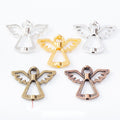 5-Finish Open Angel Bead Metal Jewelry Components for Crafts view 1