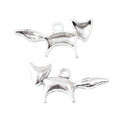 Leaping Fox Metal Charm Pendant For Jewelry Making And Craft Projects view 1