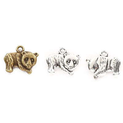 Product view of walking panda charm showing a walking panda with outlined facial features and textured fur