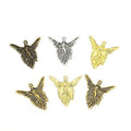 Winged Angel Metal Charms in Four Vintage Finishes view 1