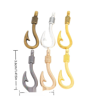 Group view of the available fish hook charms