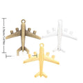 Airplane Charm in Three Metal Finishes for Jewelry Making view 1