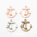 Nautical Anchor Charm in 3 Metal Finishes for Jewelry Making view 1