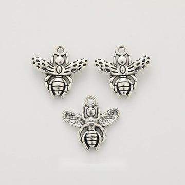 Detailed Bee Metal Charm in 1 Pictured Finish Jewelry