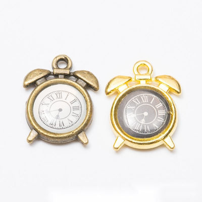 Enamel Alarm Clock metal component, front grouping showing the available finishes.