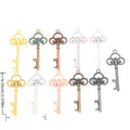 Ornate Skeleton Key Metal Charm in 10 Finishes for Jewelry Making view 1